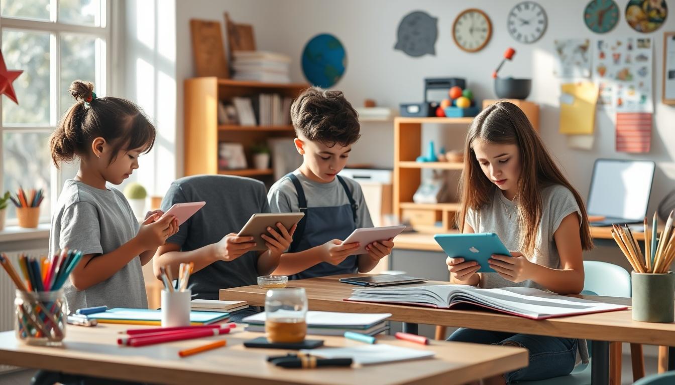Students and educational resources in a modern learning environment